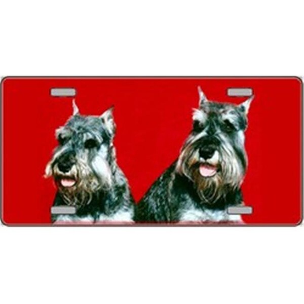 Powerhouse Schnauzer Dog Pet Novelty License Plates- Full Color Photography License Plates PO515088 - main